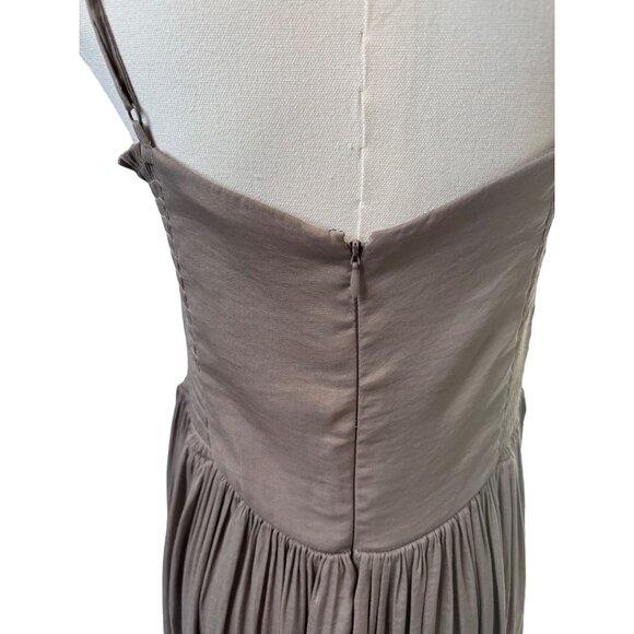 2/$30 TART Large Vintage Taupe Sundress Fitted Bodice - Picture 6 of 12